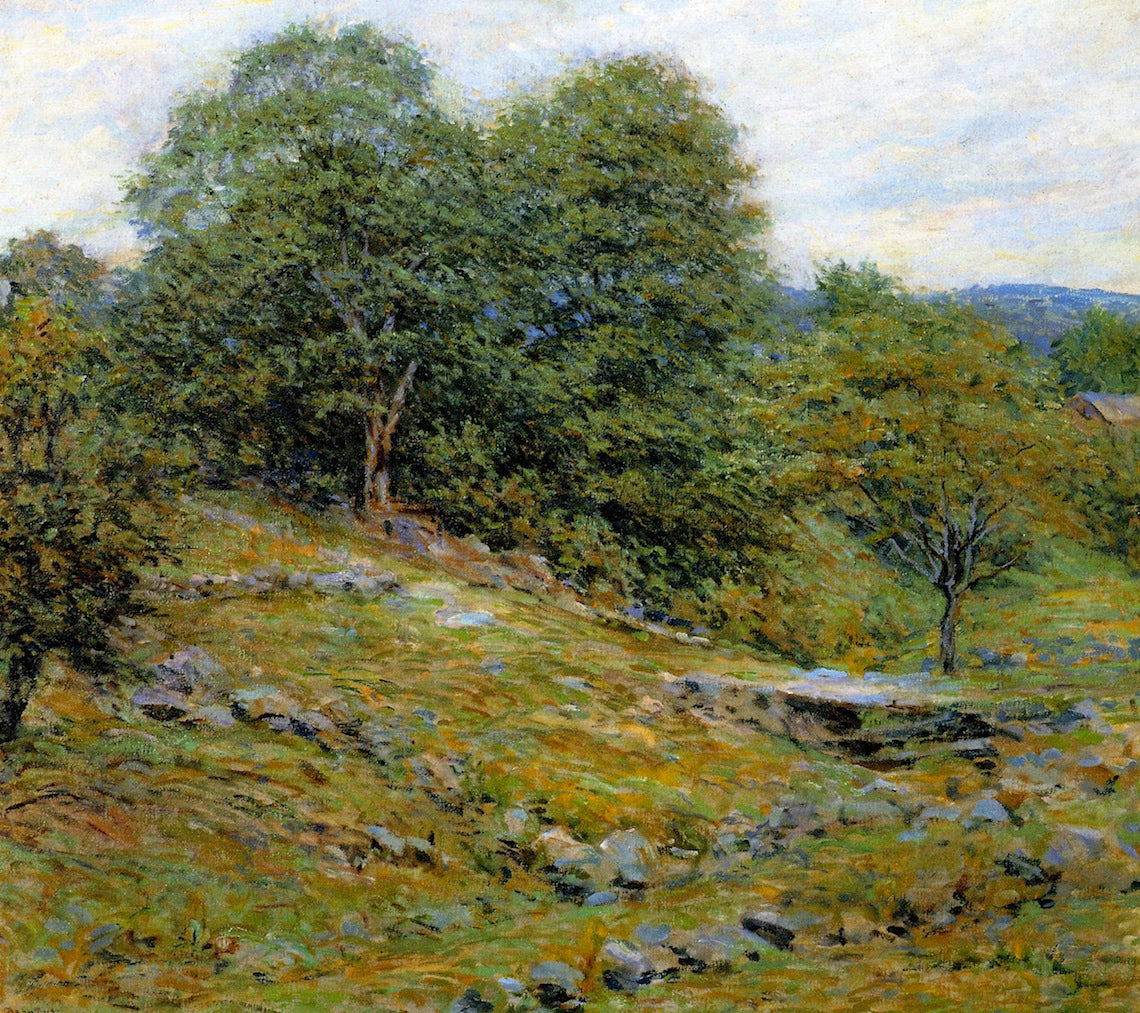 Stony Pasture, vintage artwork by Robert Lewis Reid, 12x8" (A4) Poster