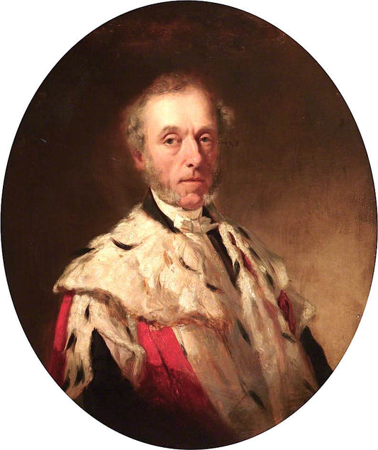 Sir John Melville, WS, Lord Provost of Edinburgh, vintage artwork by James R. Edgar, A3 (16x12") Poster Print