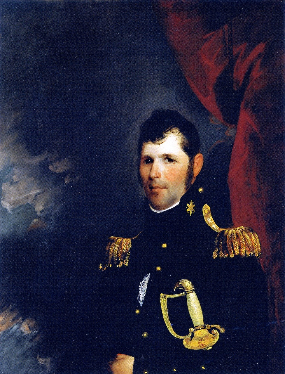 Major-General Thomas Hinds, vintage artwork by William E. West, 12x8" (A4) Poster