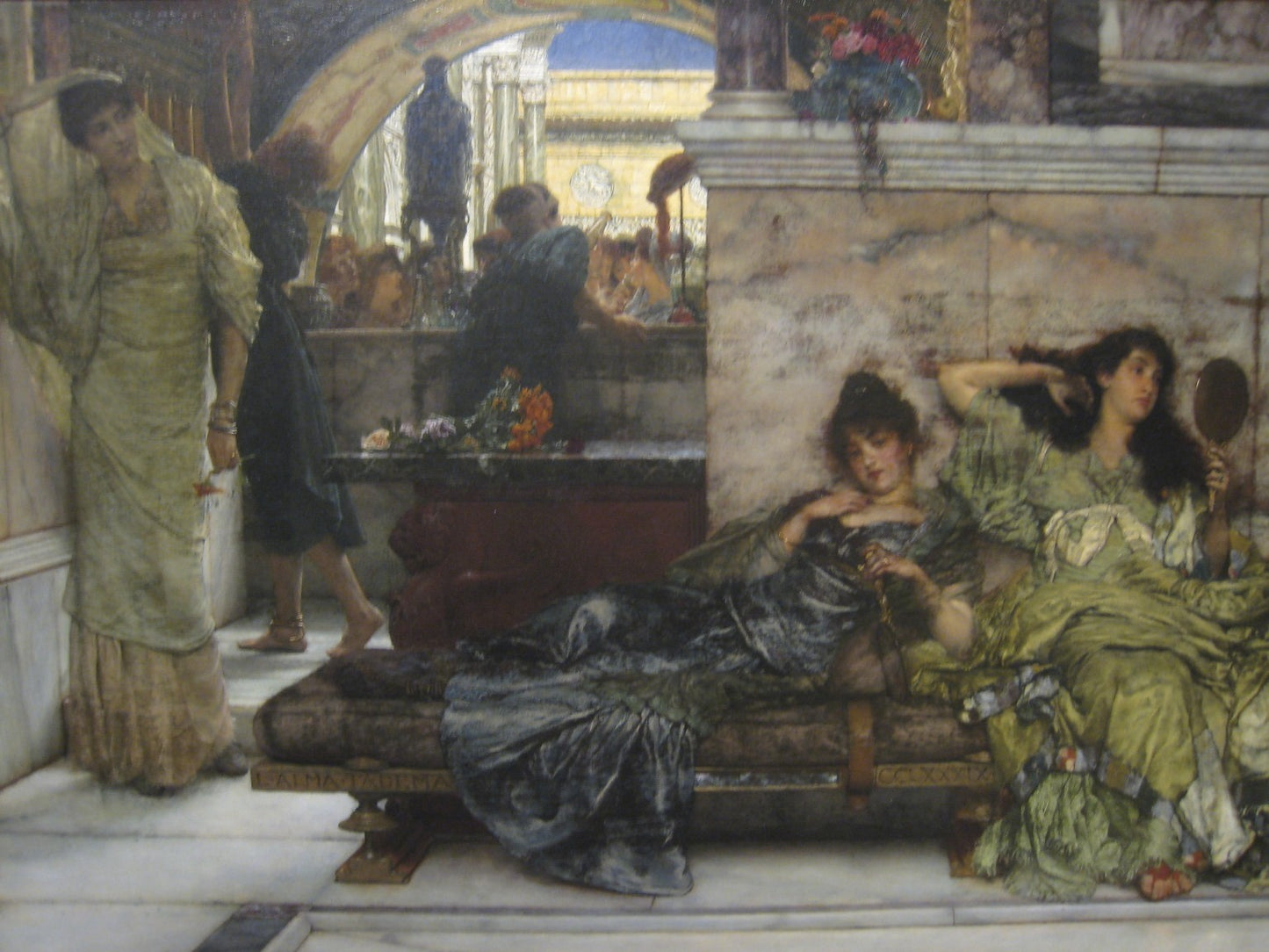 At the Shrine of Venus, vintage artwork by Sir Lawrence Alma-Tadema, 12x8" (A4) Poster