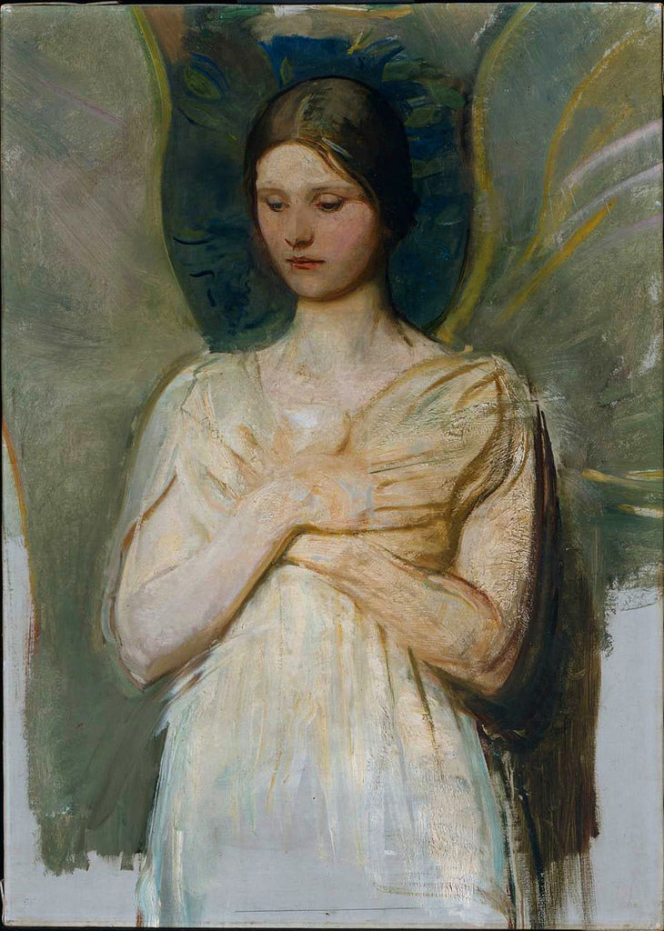 The Angel, vintage artwork by Abbott Handerson Thayer, 12x8" (A4) Poster