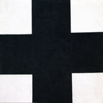 Black Cross, vintage artwork by Kasimir Malevich, 12x8" (A4) Poster