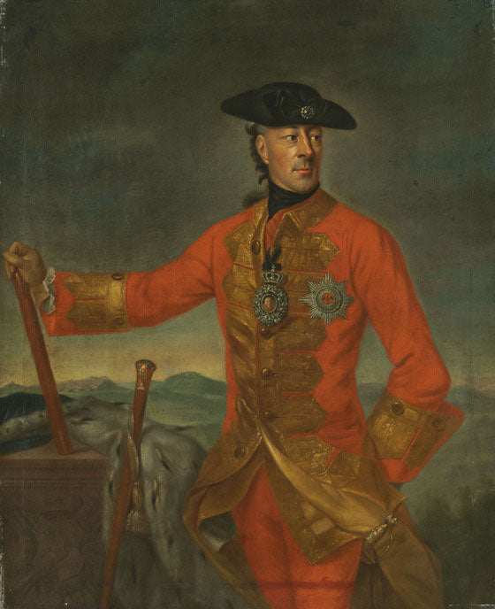 Wilhelm Friedrich Ernst Graf zu Schaumburg-Lippe, vintage artwork by Johann Georg Ziesenis der Jüngere, 12x8" (A4) Poster