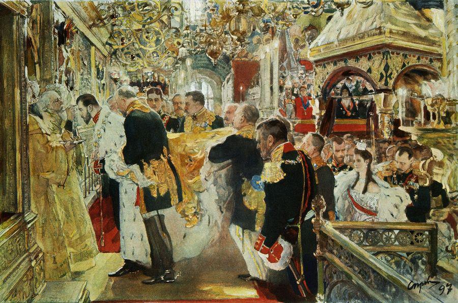 Confirmation of Emperor Nicholas II by Valentin Serov,A3(16x12")Poster