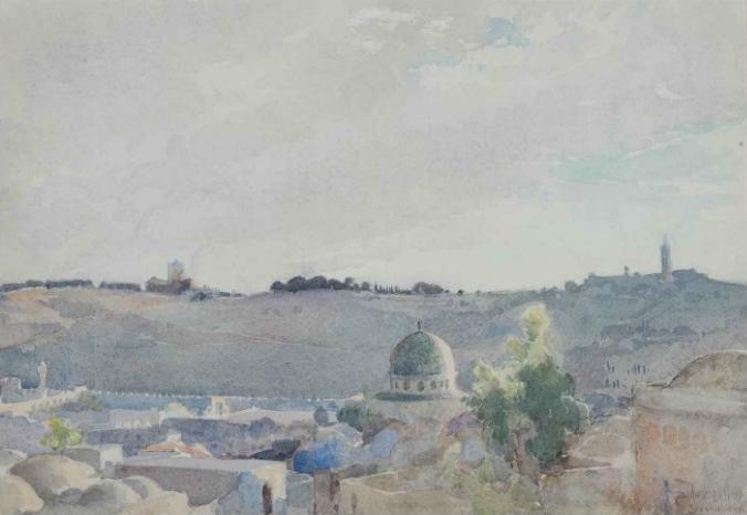 The Dome of the Rock, vintage artwork by Henry Andrew Harper, 12x8" (A4) Poster