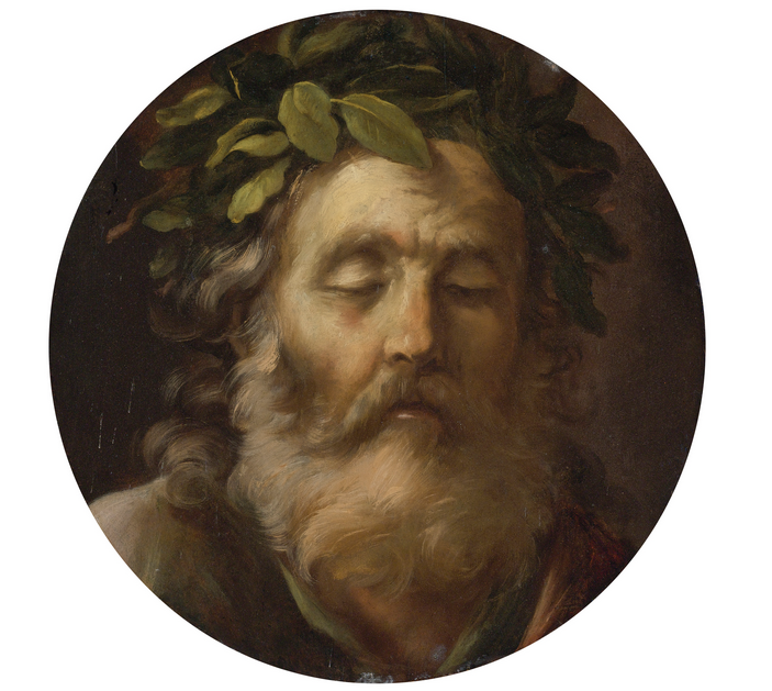 Blind Homer, vintage artwork by Pier Francesco Mola, 12x8" (A4) Poster