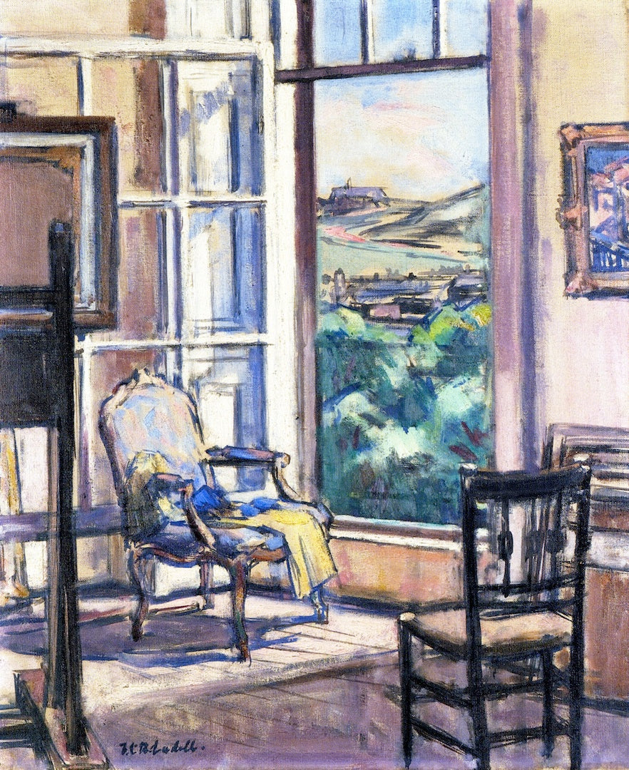 Interior, The Open Wiindow, vintage artwork by Francis Campbell Boileau (F.C.B.) Cadell, 12x8" (A4) Poster