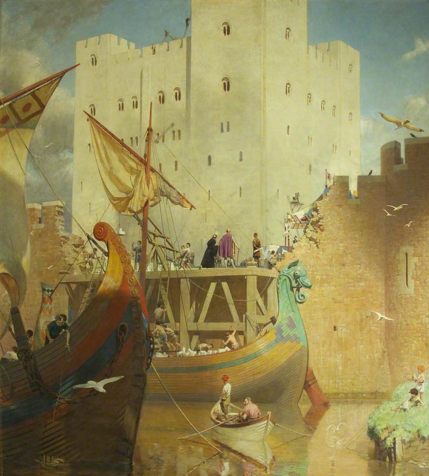 reat Keep of Bristol Castle, 1125 by Frederick George Swaish,16x12(A3) Poster