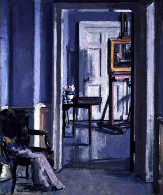 Interior, 30 Regent Terrace, vintage artwork by Francis Campbell Boileau (F.C.B.) Cadell, 12x8" (A4) Poster