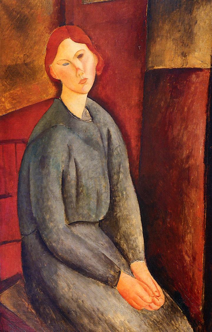 Annie Bjarne, Vintage Artwork By Amedeo Modigliani, A3 (16x12") Poster ...