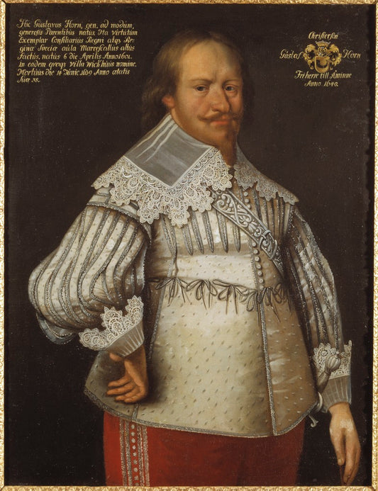 Gustaf Christerson Horn af Aminne, vintage artwork by Jacob Heinrich Elbfas, 12x8" (A4) Poster
