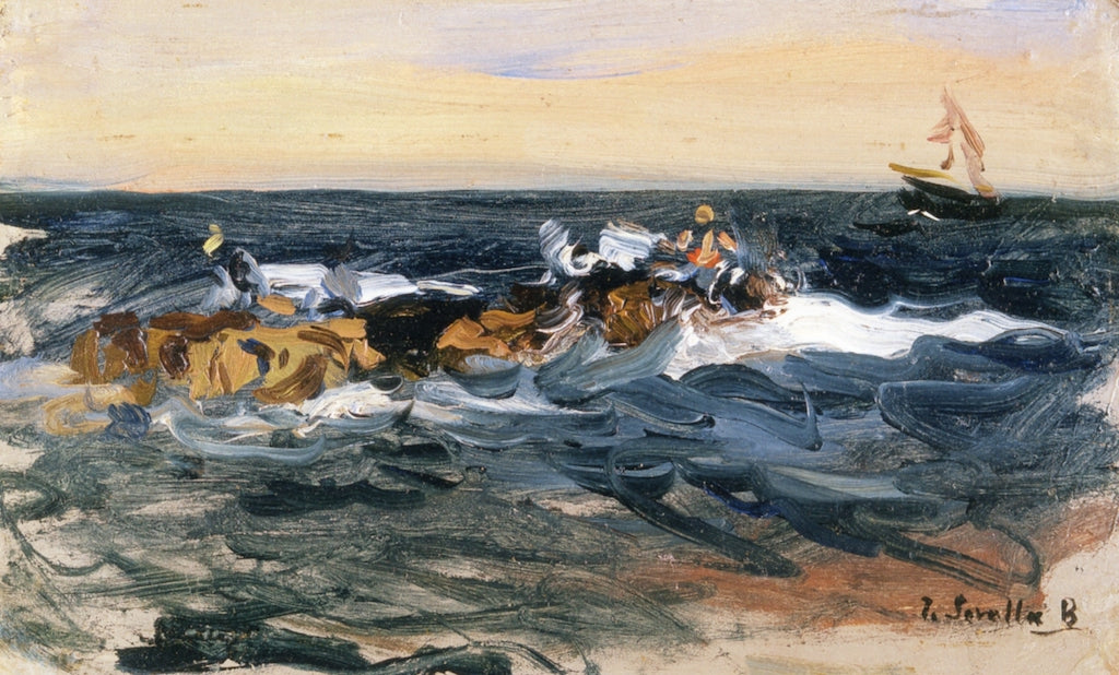 The Beach, Valencia by Joaquin Sorolla y Bastida,A3(16x12")Poster