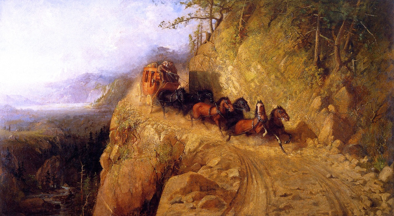 Staging in California by Gutzon Borglum,A3(16x12")Poster