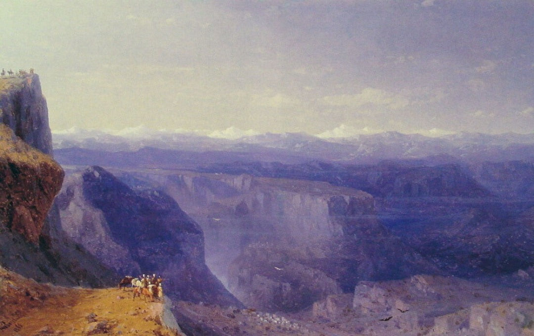 The Caucasus, vintage artwork by Ivan Constantinovich Aivazovsky, A3 (16x12") Poster Print
