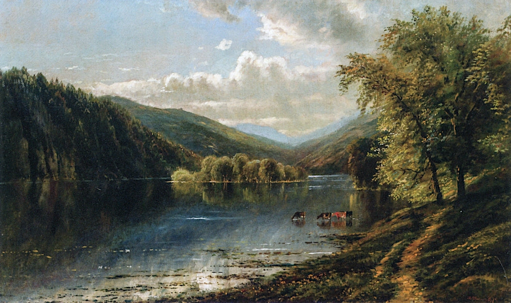 Along the Susquehanna, vintage artwork by Edmund Darch Lewis, 12x8" (A4) Poster