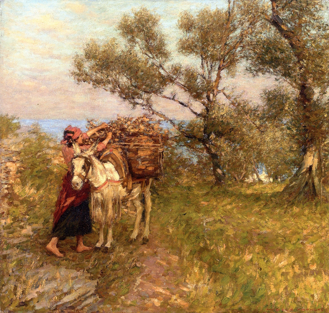 Ligurian Olives by Henry Herbert la Thangue,A3(16x12")Poster