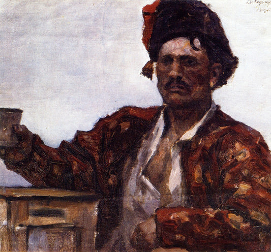 Haydamak, vintage artwork by Vasili Ivanovich Surikov, 12x8" (A4) Poster