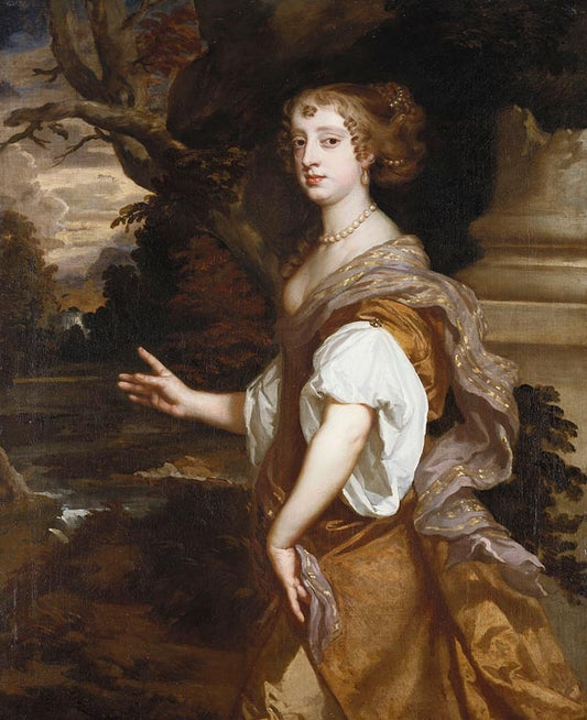 Elizabeth Wriothesley, Countess of Northumberland, vintage artwork by Peter Lely, 12x8" (A4) Poster