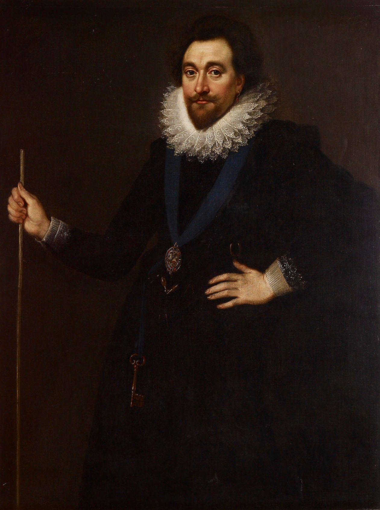 William Herbert, 3rd Earl of Pembroke (1590-1630), vintage artwork by Paulus van Somer I, 12x8" (A4) Poster