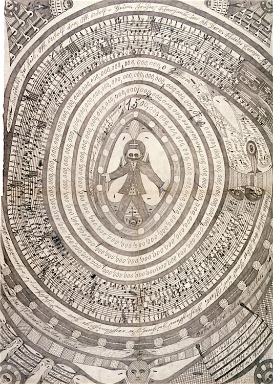 Second Folio March, vintage artwork by Adolf Wölfli, 12x8" (A4) Poster