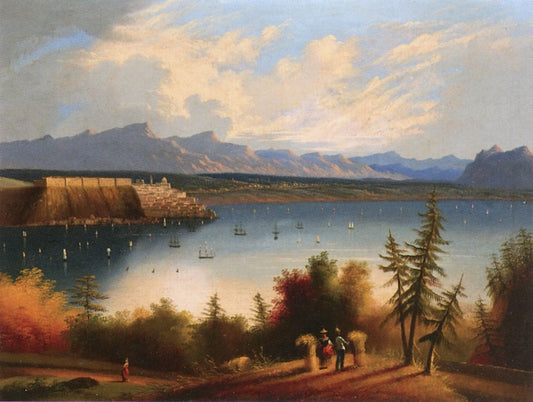 Panoramic View, vintage artwork by Edmund C. Coates, A3 (16x12") Poster Print