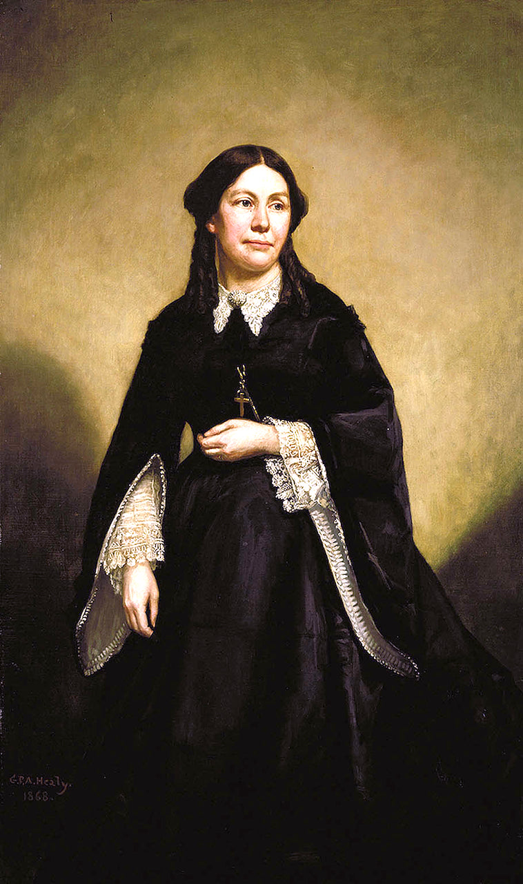 Mrs. William Tecumseh Sherman, vintage artwork by George Peter Alexander Healy, A3 (16x12") Poster Print