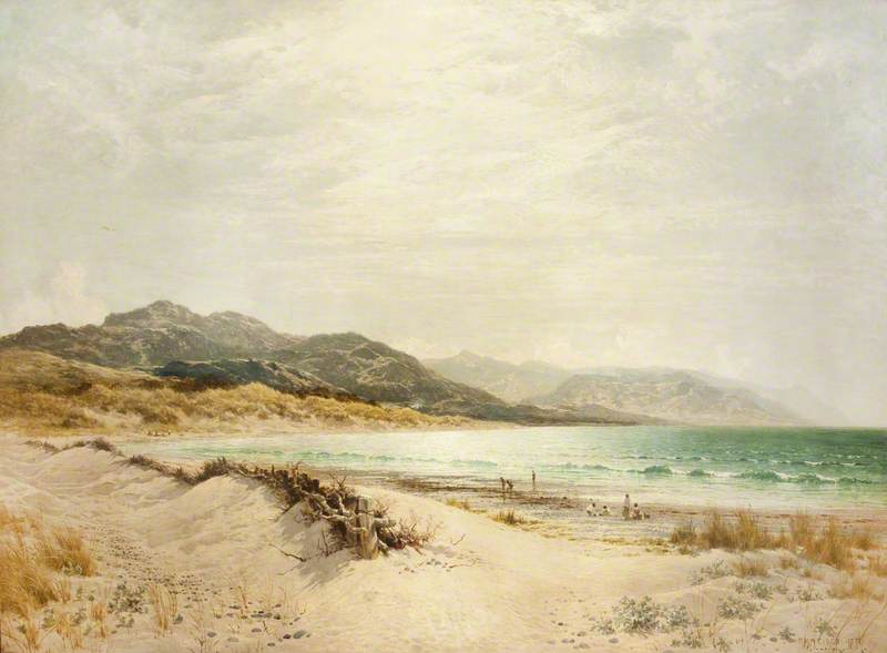 Cambria's Coast, vintage artwork by Benjamin Williams Leader, 12x8" (A4) Poster