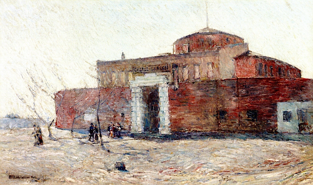 Castle Garden, vintage artwork by Childe Hassam, 12x8" (A4) Poster