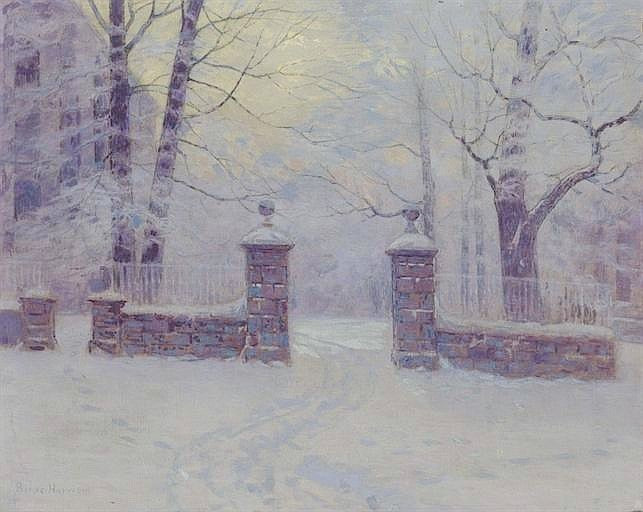 Cathedral Gates in Winter by Lowell Birge Harrison,A3(16x12")Poster