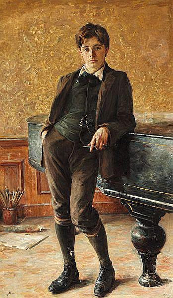 Ivar Rosenberg, vintage artwork by Bertha Wegmann, 12x8" (A4) Poster