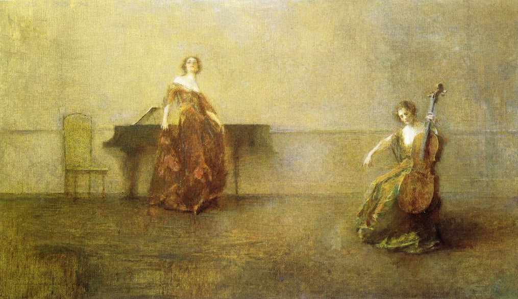 The Song and the Cello by Thomas Wilmer Dewing,A3(16x12")Poster