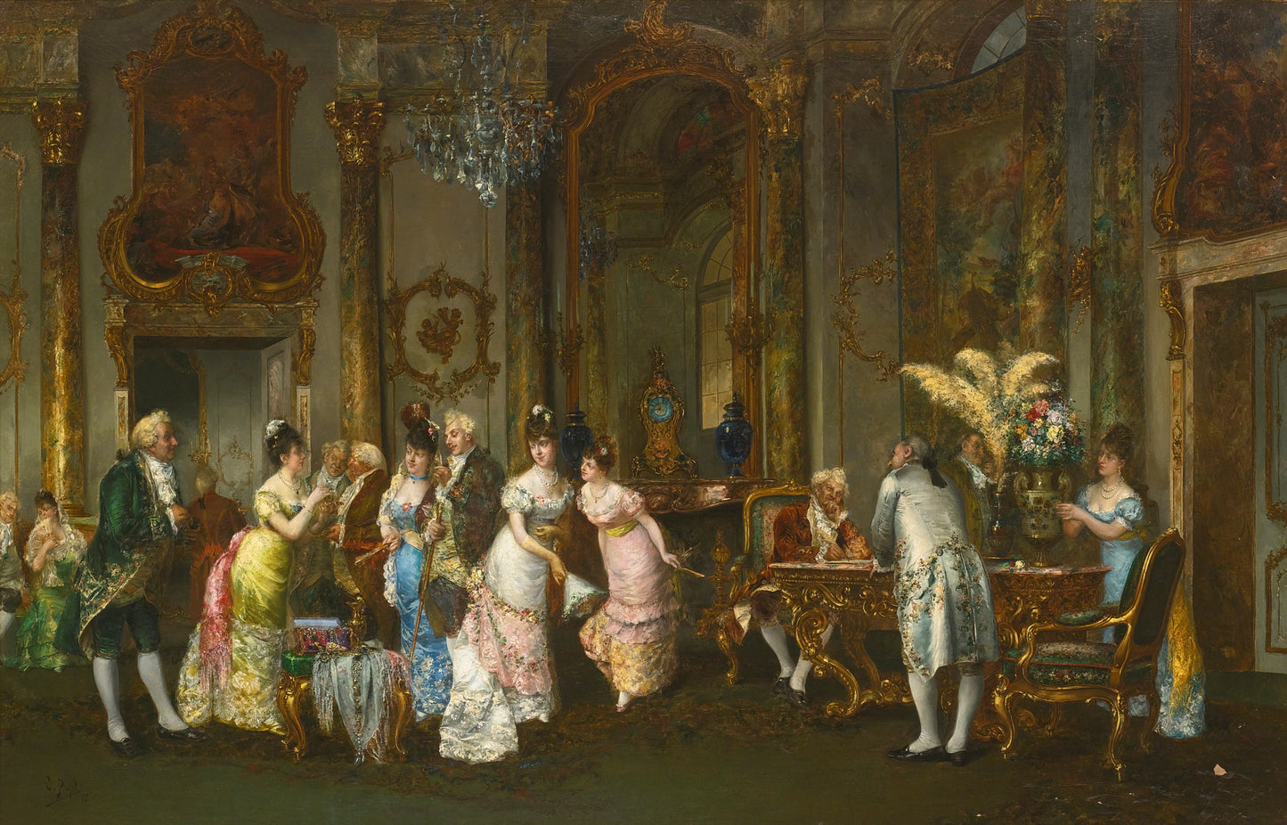 A New Adornment, vintage artwork by Climent Pujol Gustavino, 12x8" (A4) Poster