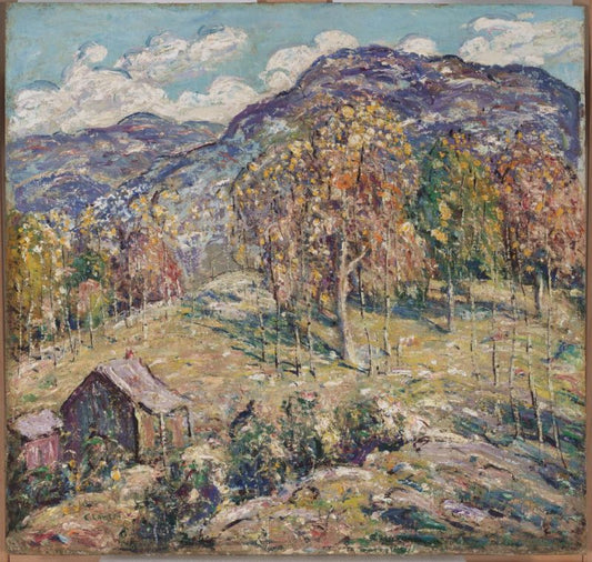 Cripple Creek, Colorado, vintage artwork by Ernest Lawson, 12x8" (A4) Poster