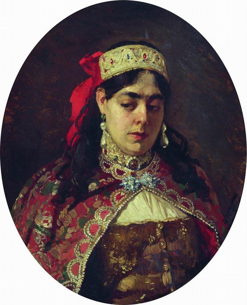 rtrait of Princess Sofia by Alexander Vladimirovich Makovsky,A3(16x12")Poster