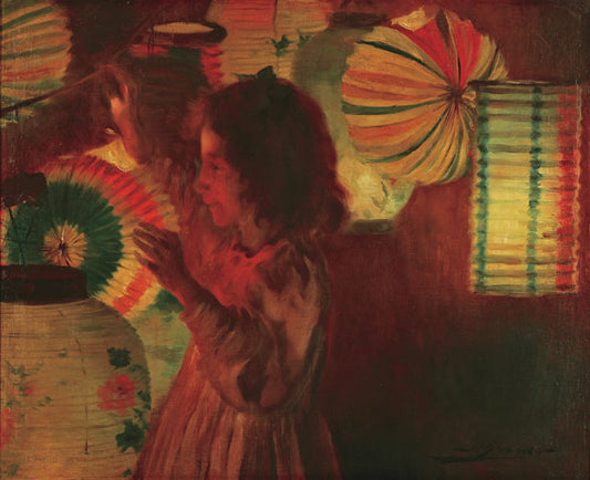 Niñas Jugando, vintage artwork by Luis Graner Y Arrufi, 12x8" (A4) Poster