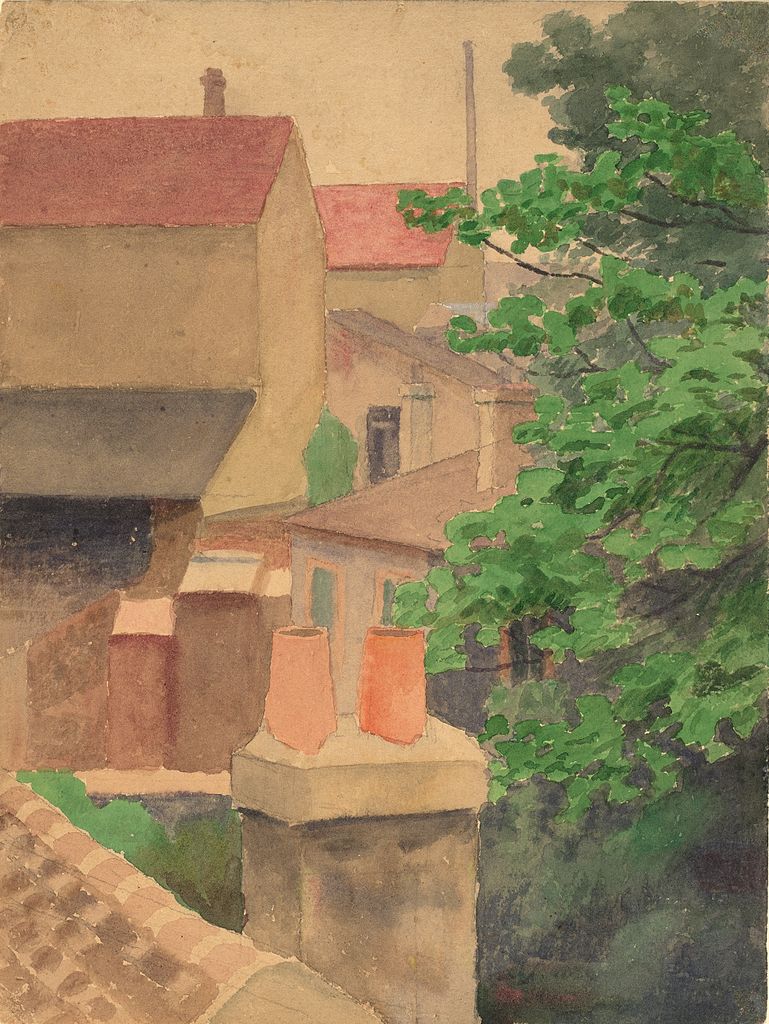 Rooftops, St. Cloud by Thomas P. Anshutz,A3(16x12")Poster