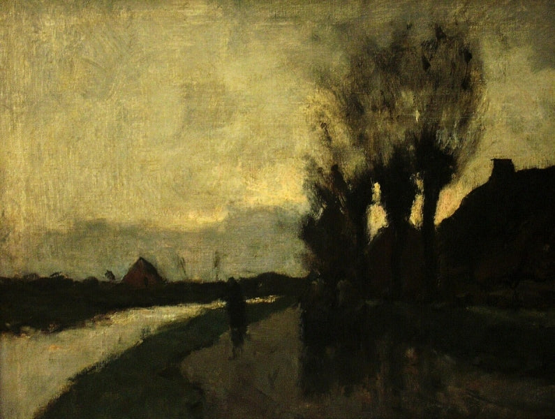 Evening Landscape near Kortenhoef by Floris Verster,A3(16x12")Poster