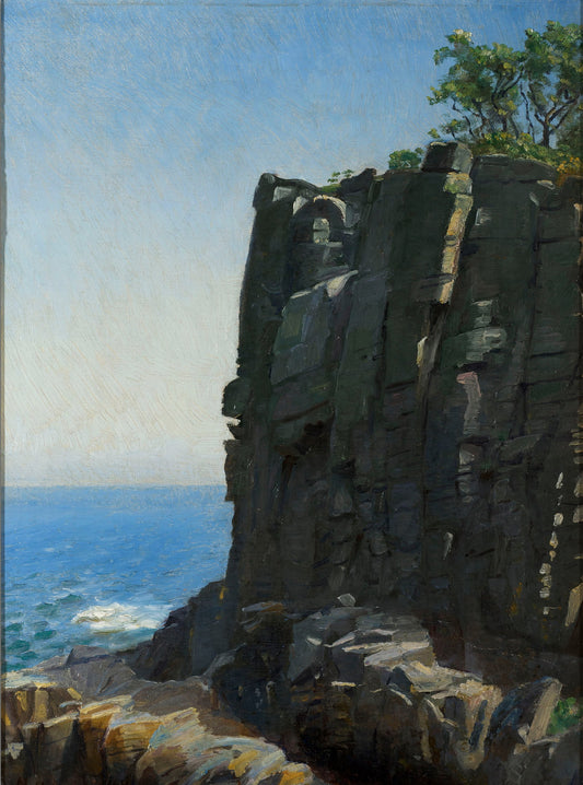 The Sanctuary Cliff at Rø, vintage artwork by Michael Peter Ancher, 12x8" (A4) Poster