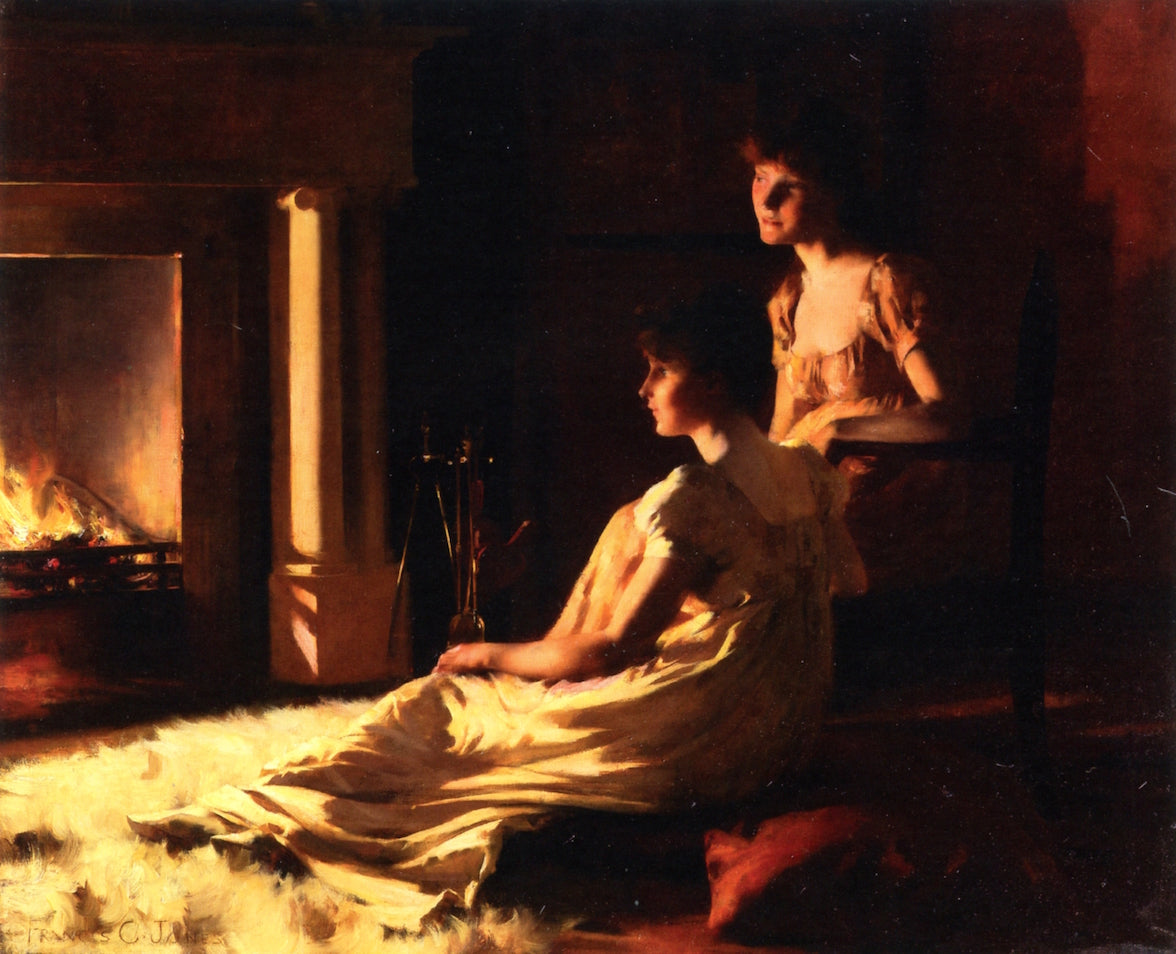 By the Fireside by Francis Coates Jones,A3(16x12")Poster