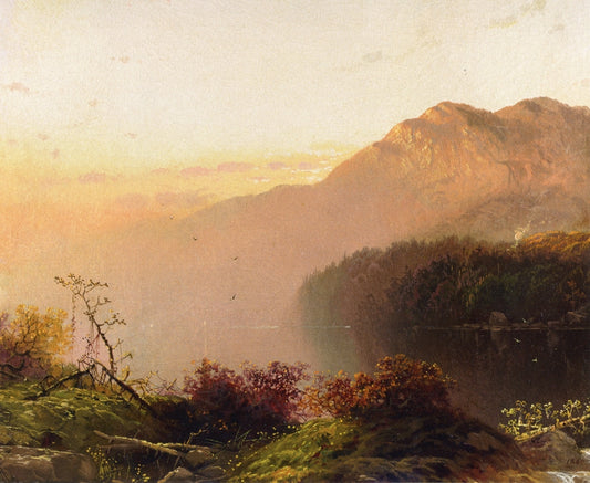 Morning in the Lake, vintage artwork by Charles H. Chapin, 12x8" (A4) Poster