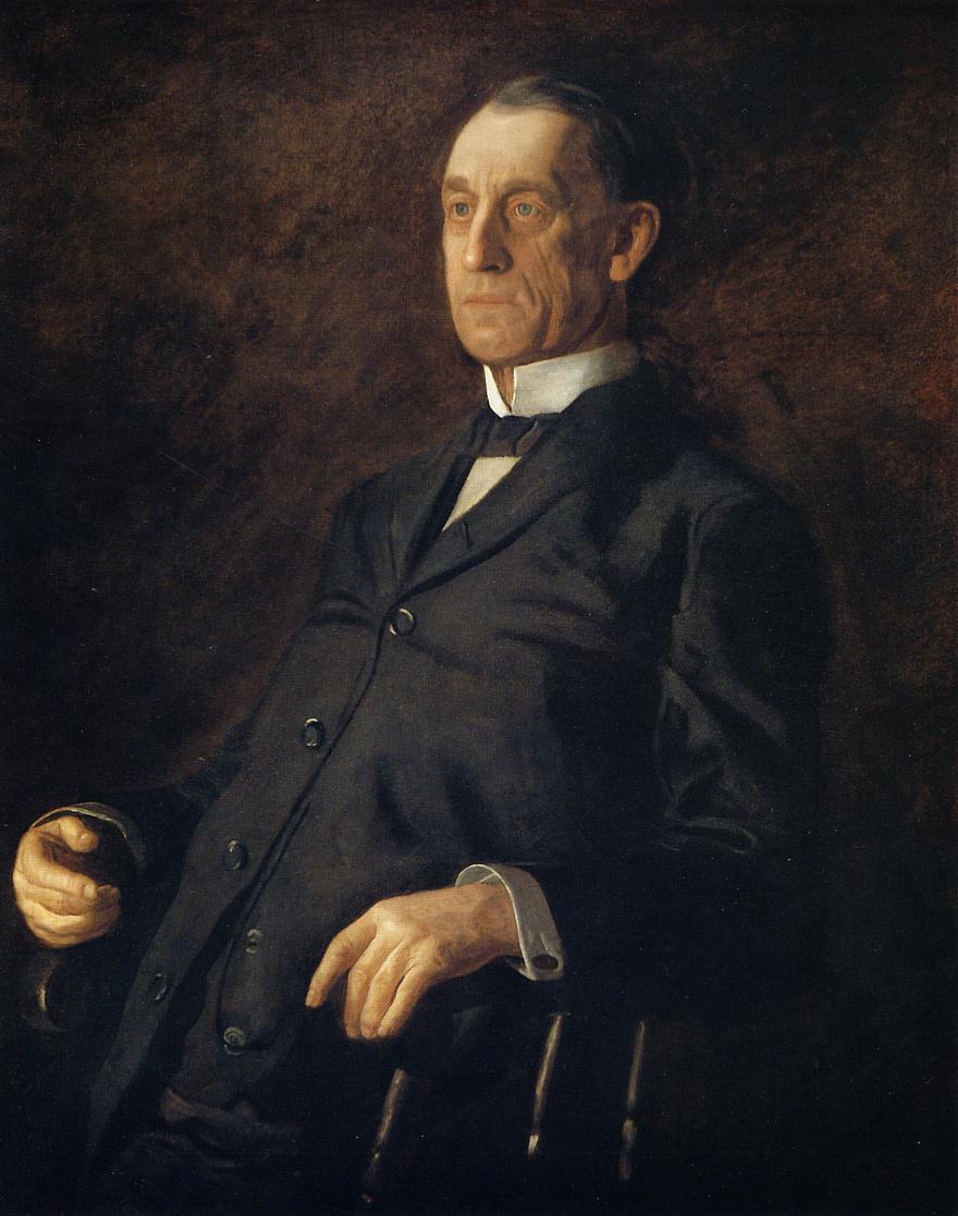 Portrait of Asburyh W. Lee, vintage artwork by Thomas Eakins, 12x8" (A4) Poster