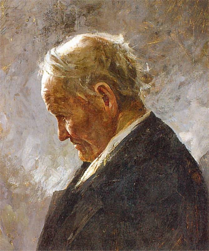 Profile of an Old Man by Jozef Mehoffer,A3(16x12")Poster
