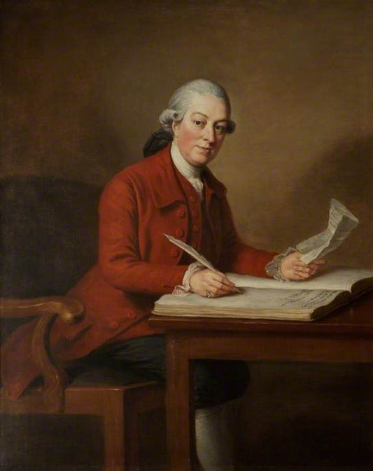 Daniel Danvers, Esq., Treasurer, vintage artwork by William Hoare, 12x8" (A4) Poster