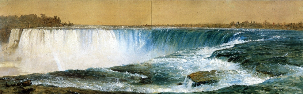 Horseshoe Falls, vintage artwork by Frederic Edwin Church, 12x8" (A4) Poster
