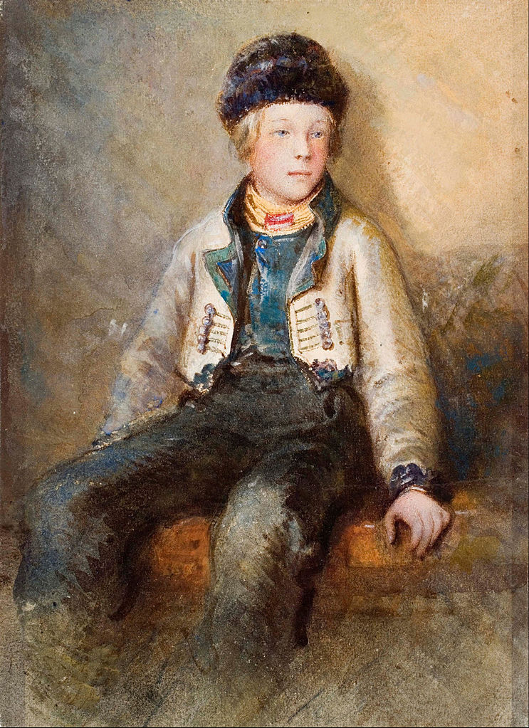 Norwegian boy, vintage artwork by Egron Sillif Lundgren, A3 (16x12") Poster Print