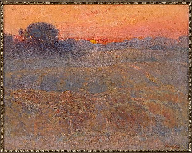 Sunset over the Vineyards by Dawson Dawson-Watson,A3(16x12")Poster