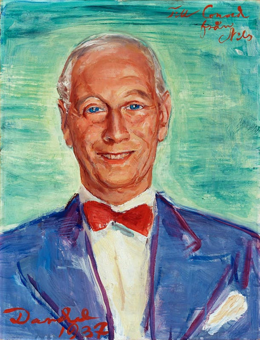 Conrad Pineus, vintage artwork by Nils Dardel, 12x8" (A4) Poster