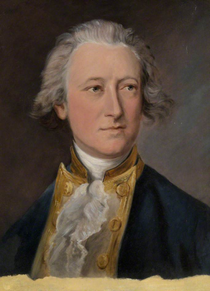 Captain the Honourable Charles Phipps, vintage artwork by Thomas Gainsborough, 12x8" (A4) Poster