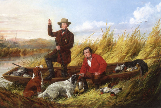 Duck Shooting, Some of the Right Sort, vintage artwork by Arthur Fitzwilliam Tait, A3 (16x12") Poster Print