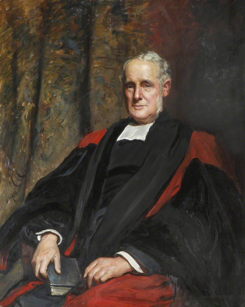 Henry Boyd, Principal, vintage artwork by Hubert von Herkomer, 12x8" (A4) Poster